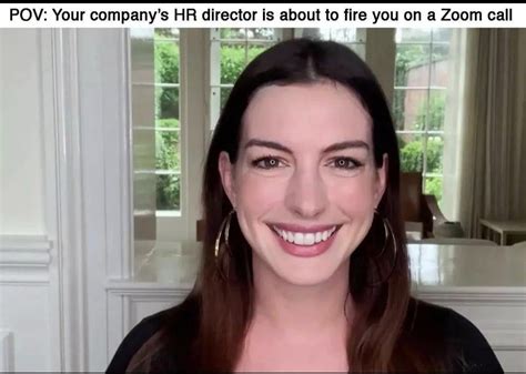 anne hathaway smiling meme.